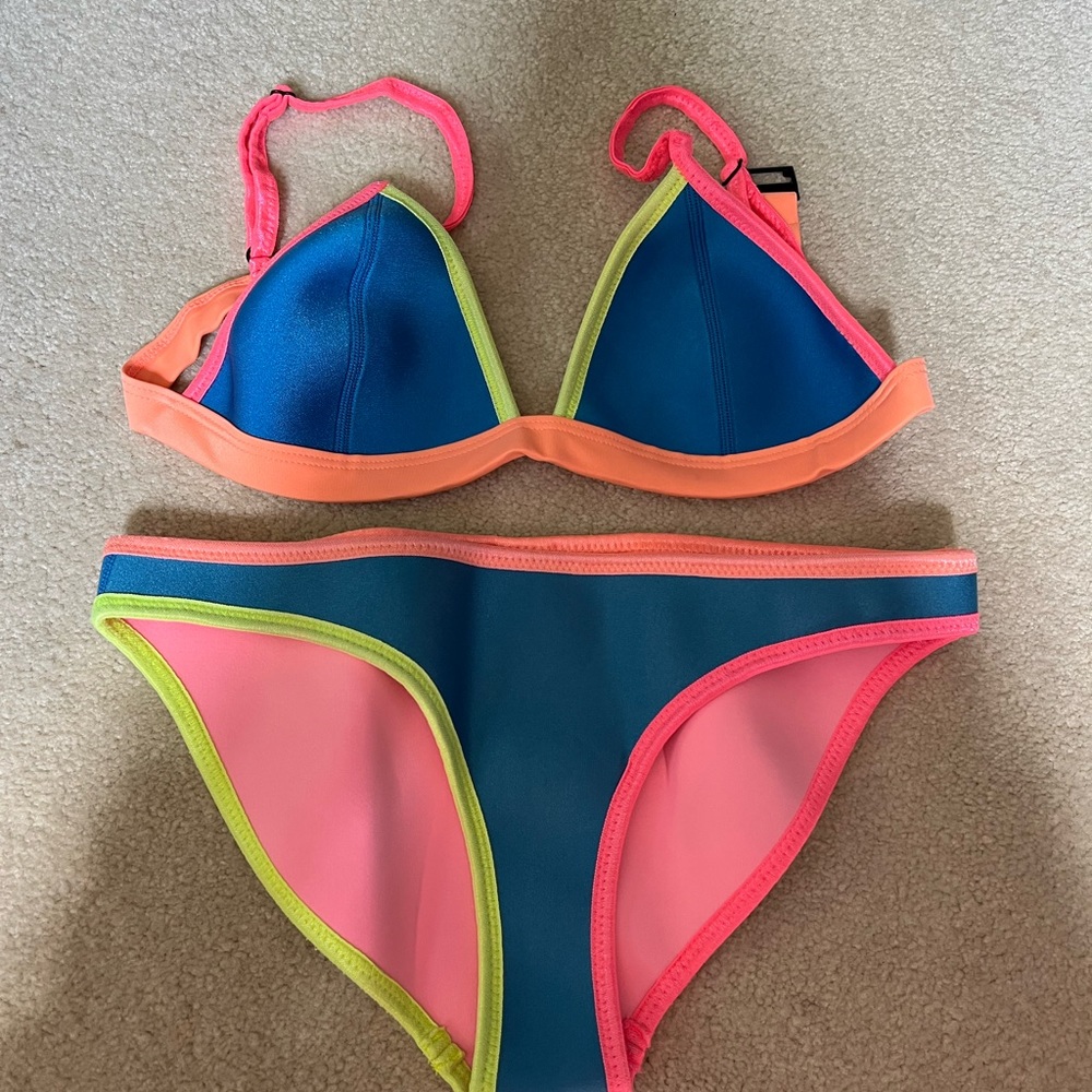 Triangl swimwear neon multicolor bikini